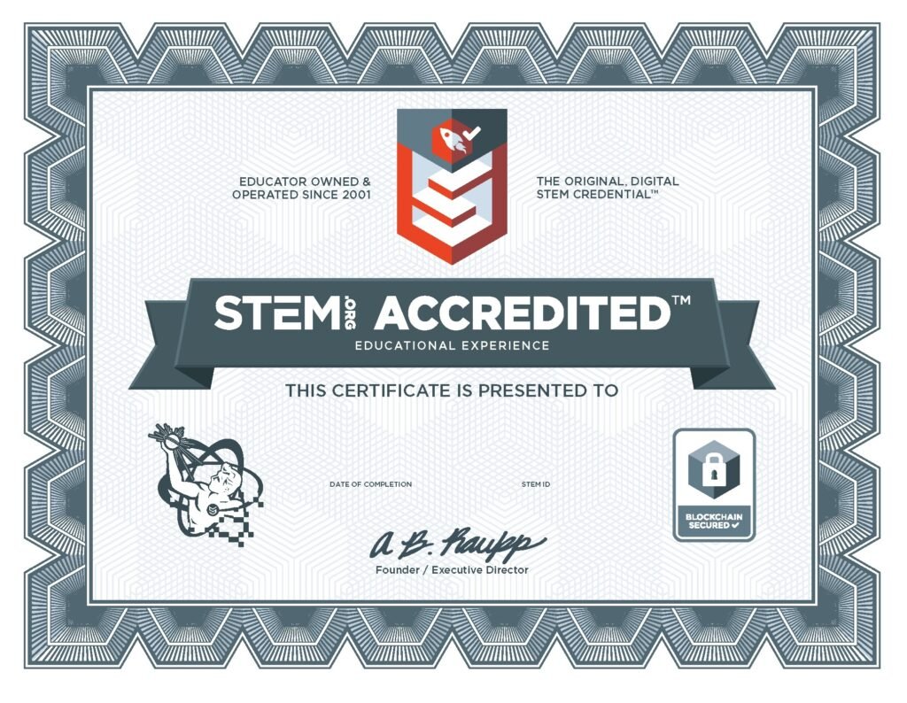 STEM.org ACCREDITED Educational Experience - 1 Year
